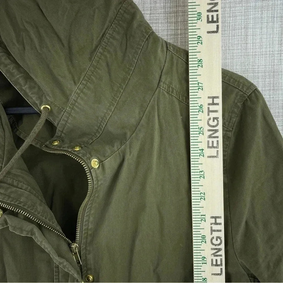 Love Tree Womens Size L full zip army green utility jacket 2014 - Picture 5 of 8